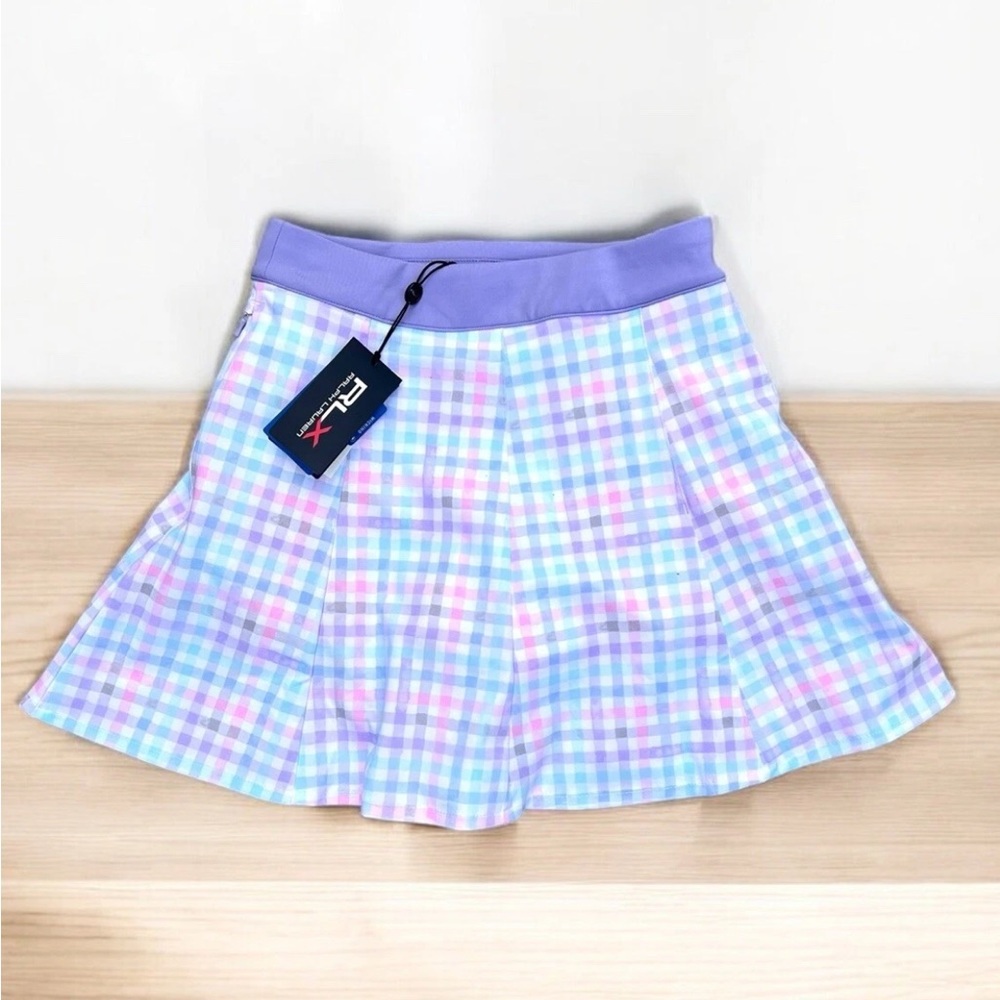 NWT RLX gingham tennis skirt